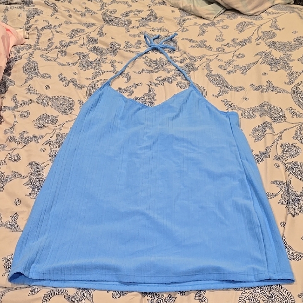 5/$25 Wild Fable Ribbed Halter Mini Dress - Picture 2 of 3